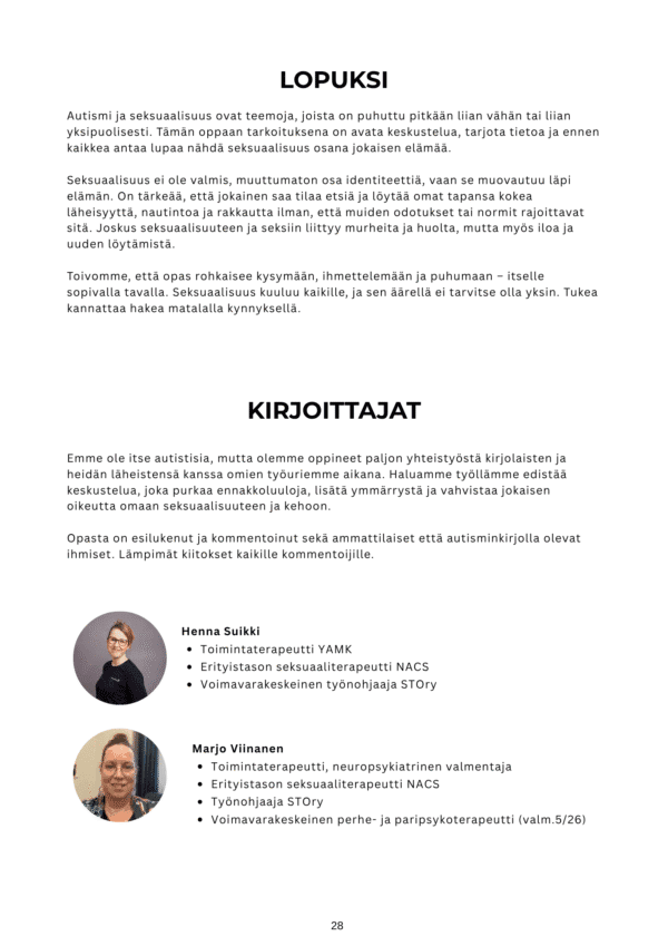 Autismi, seksi ja seksuaalisuus -opas PAINETTU - Image 3